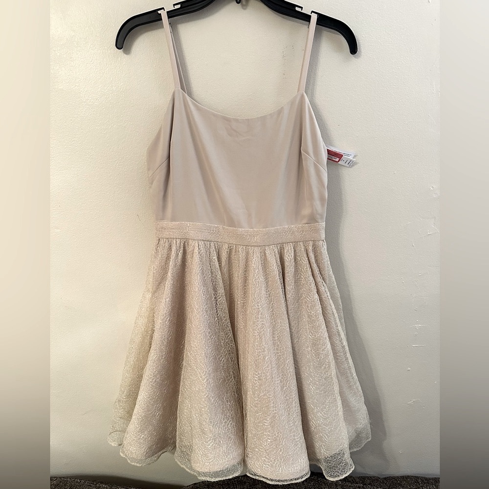 Alice and Olivia Gorgeous NWT Beige/Gold Size 6 Gown